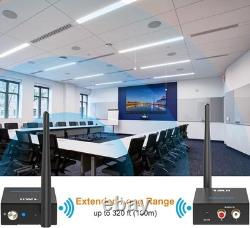 Wireless Audio Transmitter Receiver Kit 320ft Range