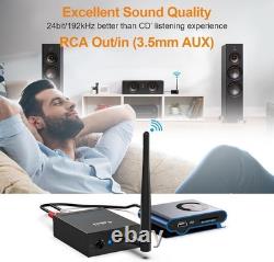 Wireless Audio Transmitter Receiver RCA AUX Long Range 320ft HiFi Audio Kit