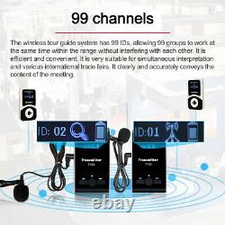 Wireless Church Translation System Microphone Transmitter Receiver Charge Case