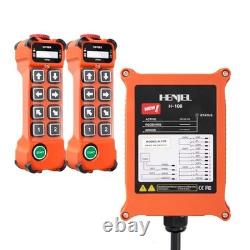 Wireless Crane Remote Control 8 Channel Hoist Controller with 2 Transmitters