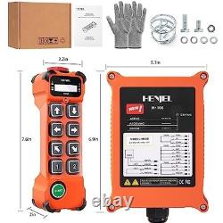 Wireless Crane Remote Control 8 Channel Hoist Controller with 2 Transmitters