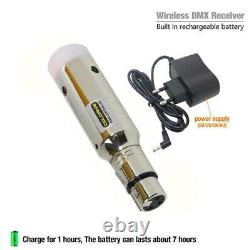 Wireless DMX512 Controller Built-in Power Receiver XLR Transmitter For DMX