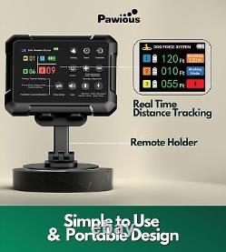 Wireless Dog Fence & Forbidden Area Real Time Monitoring -2 Dogs up to 1 Acre