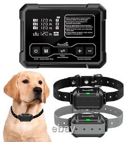 Wireless Dog Fence Real Time Monitor for 2 Dogs Indoor/Outdoor up to 1 Acre