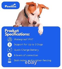 Wireless Dog Fence Real Time Monitor for 2 Dogs Indoor/Outdoor up to 1 Acre