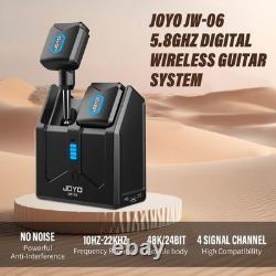 Wireless Guitar System 5.8GHz Transmitter & Receiver, 18H Battery, Low Latency