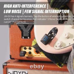 Wireless Guitar System 5.8GHz Transmitter & Receiver, 18H Battery, Low Latency