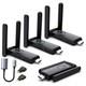 Wireless Hdmi 3 Receivers And Transmitter Set, 50m/165ft, No Hot, Plug 3rx+1tx