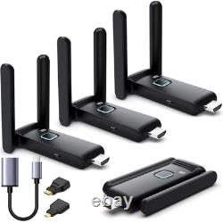 Wireless HDMI 3 Receivers and Transmitter Set, 50M/165FT, No Hot, Plug 3RX+1TX