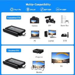 Wireless HDMI 3 Receivers and Transmitter Set, 50M/165FT, No Hot, Plug 3RX+1TX