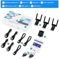 Wireless HDMI 3 Receivers and Transmitter Set, 50M/165FT, No Hot, Plug 3RX+1TX