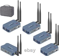 Wireless HDMI 4 Receivers and Transmitter 4K@30 Up to 4 RX Extender Plug & Play
