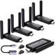 Wireless Hdmi 4 Receivers And Transmitter, Up To 6 Rxs, No Hot, Extender Plug An
