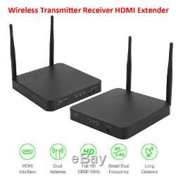 Wireless HDMI Extender 2.4G/ 5G1080P HDMI Transmitter Receiver US 100-240V CO