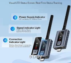 Wireless HDMI Receiver & Transmitter WithLED Screen