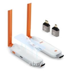 Wireless HDMI Receiver & Transmitter with LED Screens 1080P Streaming, Easy Se