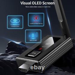 Wireless HDMI Splitter Transmitter & 2 Receivers Upgrade Kit 165ft 60Hz