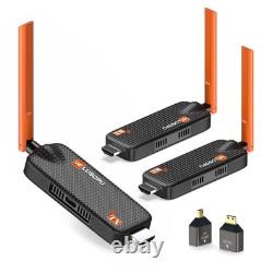 Wireless HDMI Transmitter & 2 Receivers, 4K 1080P, 5.8GHz, 656FT Range