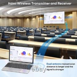 Wireless HDMI Transmitter 4 Receivers 500FT Splitter 4K Video Audio Adapter