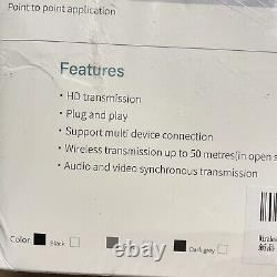 Wireless HDMI Transmitter & Receiver, 4K, 165 Ft Range, 4 Transmitter 1 Receiver