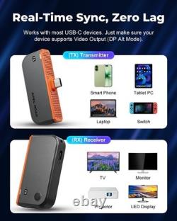 Wireless HDMI Transmitter & Receiver, 4K to 1080P, 328FT Range, Low Latency