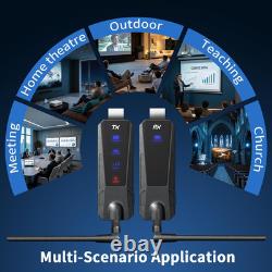Wireless HDMI Transmitter and 2 Receivers, 100M/328FT with LED Display, 4K Input