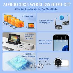 Wireless HDMI Transmitter and 2 Receivers, 5.8G, 60Hz, 165FT/50M, Support Multip