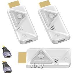 Wireless HDMI Transmitter and 2 Receivers Dual Display 4K HDMI Extender