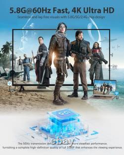 Wireless HDMI Transmitter and 2 Receivers, Plug and Play Multiple Tvs, 50M/165FT