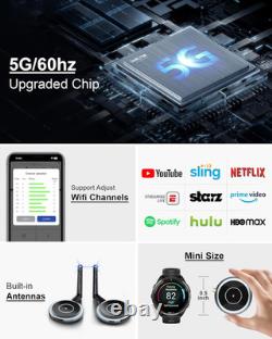 Wireless HDMI Transmitter and 2 Receivers, Plug and Play Multiple Tvs, 50M/165FT