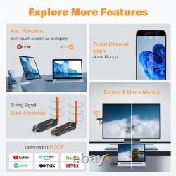 Wireless HDMI Transmitter and 2 Receivers, Support Up to 6 Receivers, 5.8G WE