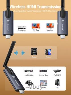 Wireless HDMI Transmitter and 2 Receivers, Support Wireless Receiving APP Tutupla