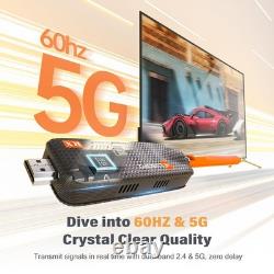 Wireless HDMI Transmitter and 3 Receivers, Support Up to 6 Receivers, 5.8G HD