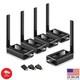 Wireless Hdmi Transmitter And 4 Receivers, 2.4g/5g Plug & Play Portable Wirel