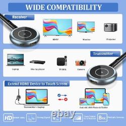 Wireless HDMI Transmitter and 4 Receivers, 5.8G @60Hz, 1TX 4RX, Silver