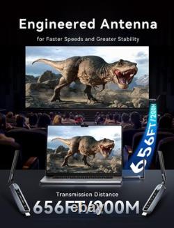 Wireless HDMI Transmitter and 4 Receivers 656FT/200M, Portable Multi-Screen E