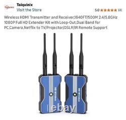 Wireless HDMI Transmitter and Receiver 1640FT/500M 2.4/5.8GHz 1080P Full HD Exte