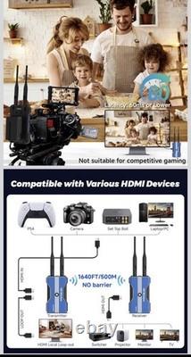 Wireless HDMI Transmitter and Receiver 1640FT/500M 2.4/5.8GHz 1080P Full HD Exte