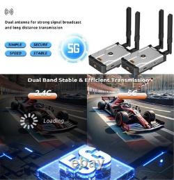 Wireless HDMI Transmitter and Receiver, 1640Ft / 500M, 4K Decoding 1080P@60Hz