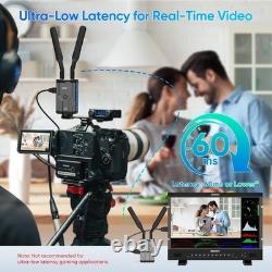 Wireless HDMI Transmitter and Receiver 1640Ft/500m, 4K Decode 1080P@60Hz Adaprter