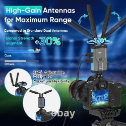 Wireless HDMI Transmitter and Receiver 1640Ft/500m, 4K Decode 1080P@60Hz Adaprter