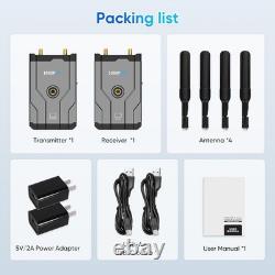 Wireless HDMI Transmitter and Receiver 1640Ft/500m, 4K Decode 1080P@60Hz Adaprter