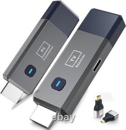 Wireless HDMI Transmitter and Receiver, 165ft/50m for navy blue