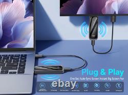 Wireless HDMI Transmitter and Receiver 328FT/100M, 4K Decode Plug & Play Portable