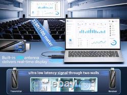 Wireless HDMI Transmitter and Receiver 328FT/100M, 4K Decode Plug & Play Portable