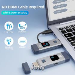 Wireless HDMI Transmitter and Receiver 328Ft/100M for 4K Decode Input 1080P Outp