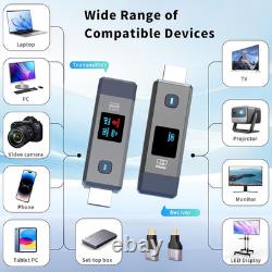 Wireless HDMI Transmitter and Receiver 328Ft/100M for 4K Decode Input 1080P Outp