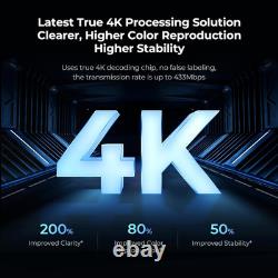 Wireless HDMI Transmitter and Receiver 4K 30HZ, 492 FT, Dual Cooling Systems, 9