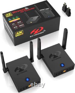 Wireless HDMI Transmitter and Receiver 4K 30HZ, 492 FT, Dual Cooling Systems, 9