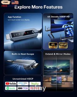 Wireless HDMI Transmitter and Receiver 656FT with LED Screen Up to 6 RXs He